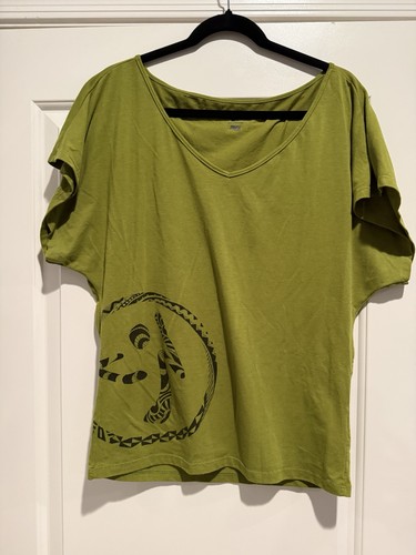 Top grafico tribale - , verde