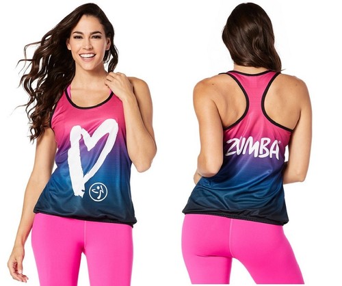 Zumba love mesh bubble tank - bubble,