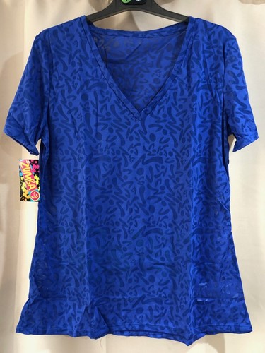 Shirt zumba blu royal stile - t,