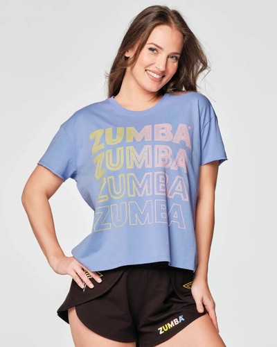 Zumba skate crew top viola - top,
